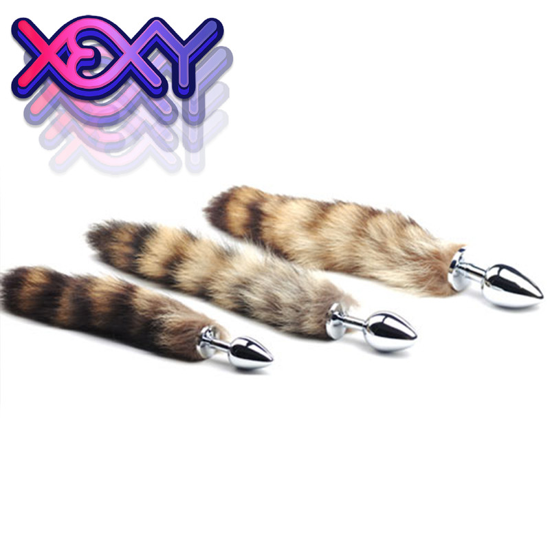 Brown Tail Anal Plug Mens Womens Adult Sex Toy XEXY Penis Furry butt plug! gallery