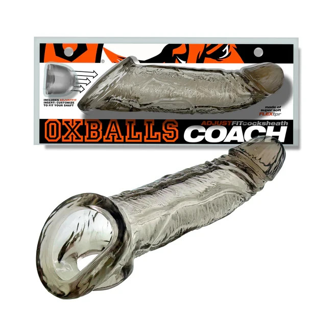 Oxballs Coach Cocksheath – Veiny, Thick & Adjustable with Gape-Fit Base – Storm