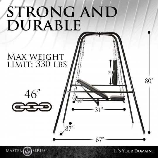 Master Series Throne Adjustable Sex Sling with St& gallery