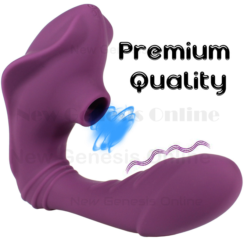 Sucking Vibrator Clit Sucker Dildo G-spot Stimulator Massager Sex Toys Women–