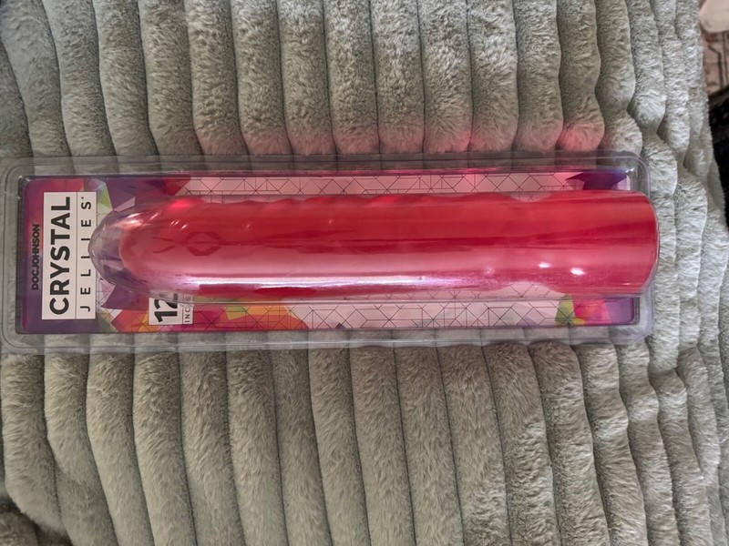 Doc Johnson Pink Crystal Jellie Big Boy Dildo Never Used