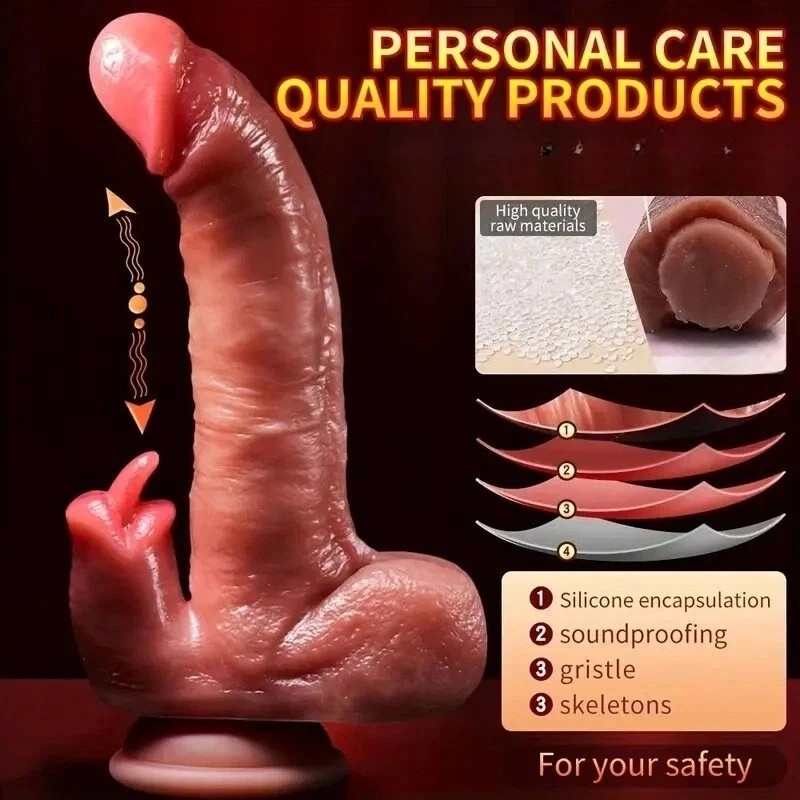Telescopic Realistic Thrusting Dildo Vibrator Sex Toys for Women Remote Control gallery