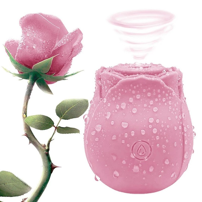 Rose Sucking Vibrator G-spot Massager Sex Toy for Women discreet packing