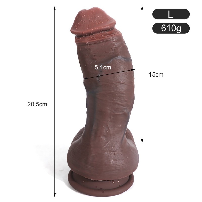 Liquid Silicone Realistic Huge Dildo Cock Suction Cup Women Sex Toys Thick Dong gallery