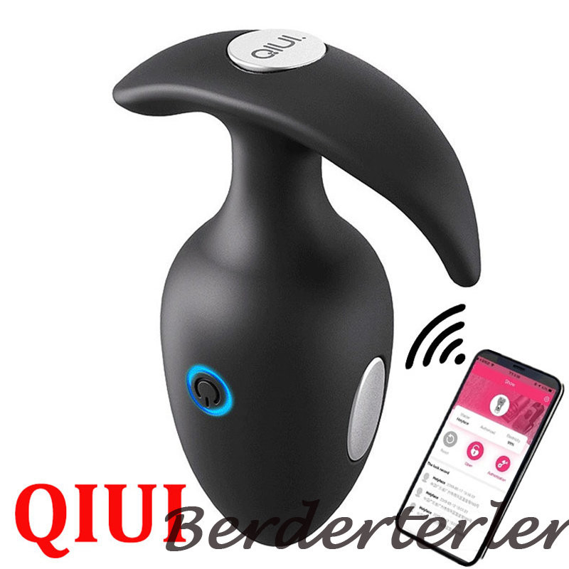 2023 Male QIUI APP Control Thunderbolt Shock Vibrating ButtPlug Vibrator Sex Toy
