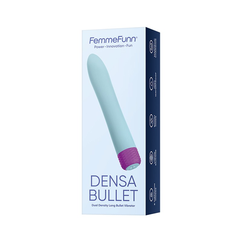FemmeFunn Densa Bullet Rechargeable Dual Density Silicone Slimline Vibrator Ligh