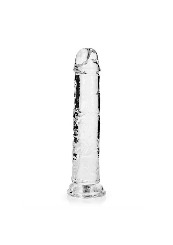 RealRock Skin Realistic Striaght Dildo without Balls 8in - Clear gallery