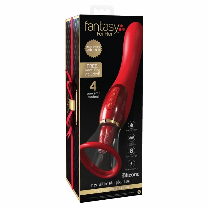 Fantasy For Her Ultimate Luxury Edition W/travel Bag - Sucking Licking Vibrator gallery