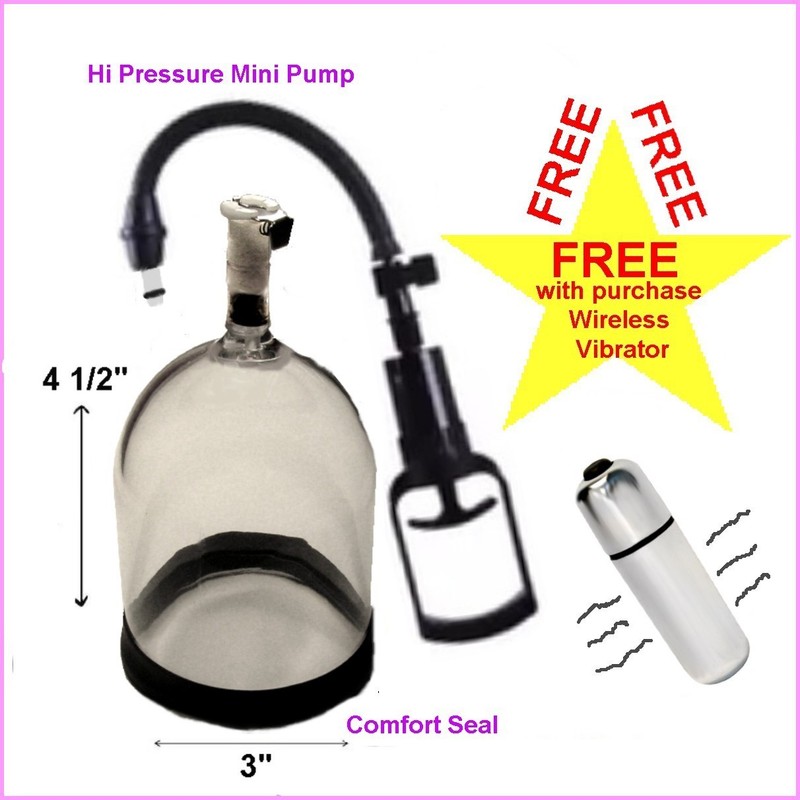 Pussy Pumping Extra Large, deep with Hi Pressure Pump. Includes Wireless Vibe 1