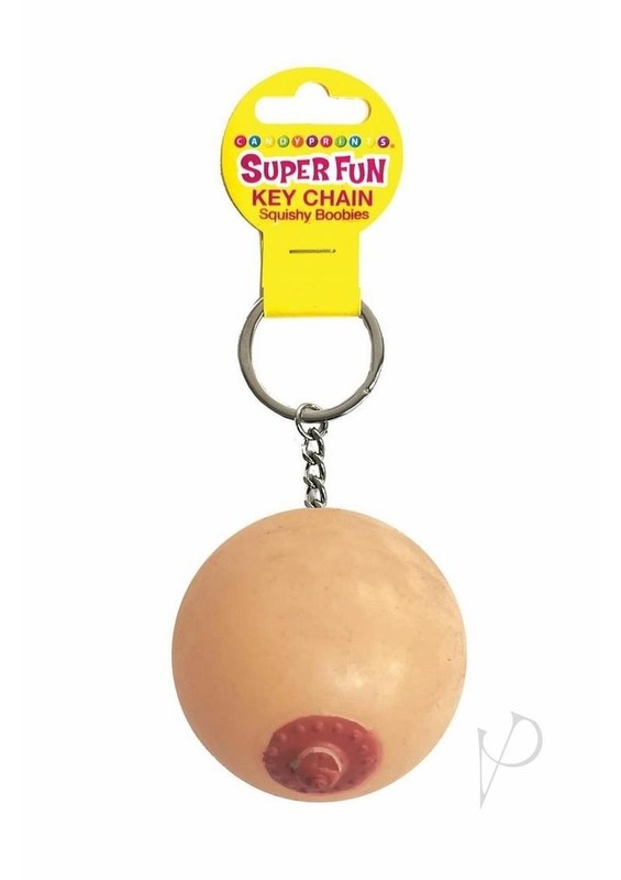Super Fun Key Chain One Squishy Boob – Vanilla