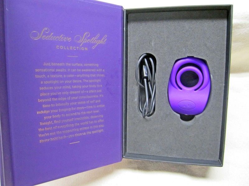 Pure Romance Double Feature Penis / Testicle Ring with Vibrator – Retail $119.00