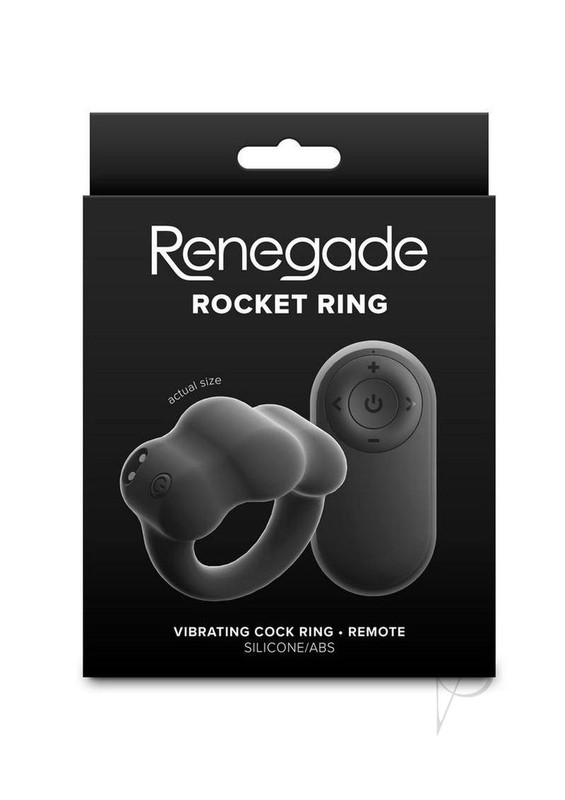 Renegade Rocket Ring Rechargeable Silicone Cock Ring and Ball Stretcher with