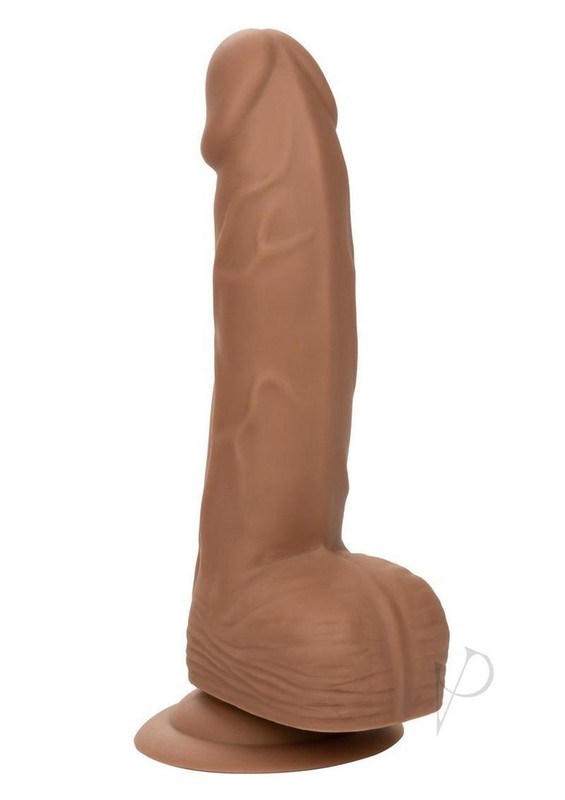 Silicone Studs Realistic Dildo 6in - Caramel gallery