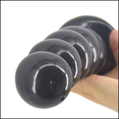 Black Pull Bead Anal Plug Silicone Tape Suction Cup Dildo Unisex Sex Toys USA gallery