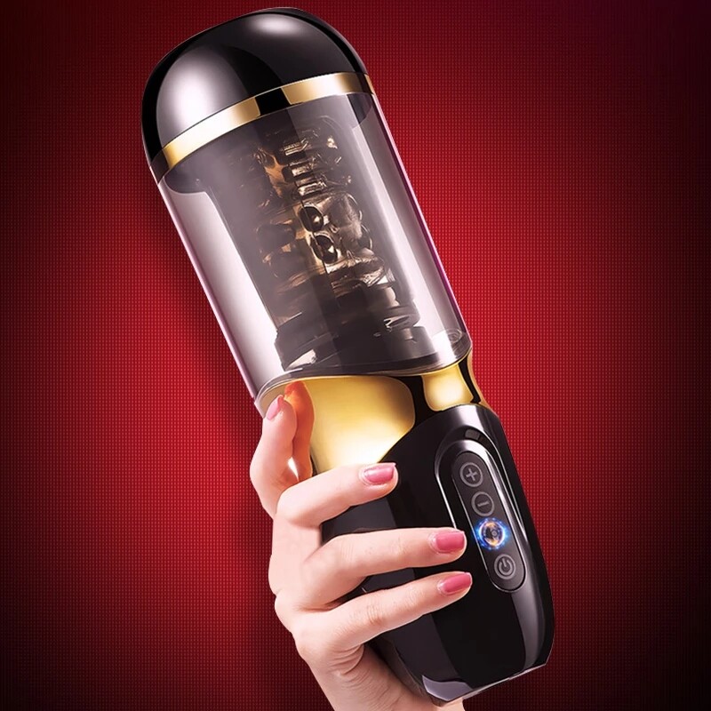 Male-Masturbator-Automatic-Telescopic-Rotation-heating-Vagina-Real-Pussy Sex Toy gallery