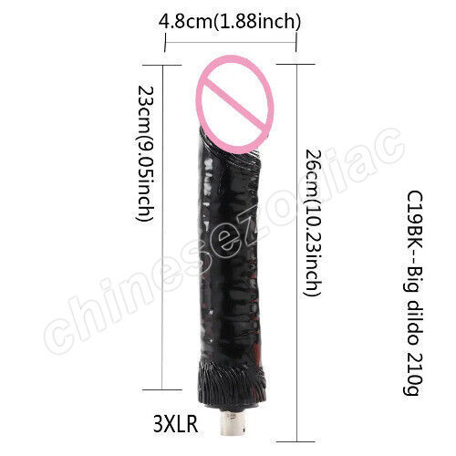 Big Black Dildo for 3XLR SEX Machine A2/F2/F3, Accessories for Sex Machine gallery