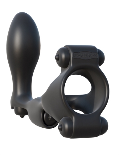 Ultimate Ass-Gasm Silicone Cock Ring – Ball Stretcher Anal Prostate Butt Plug
