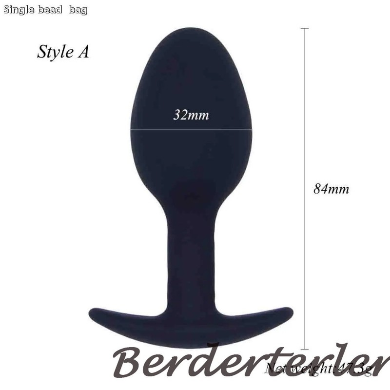 3PCS Silicone Steel Ball Anal Plug Set Black Adjustable Sensation G-Spot Sex Toy gallery