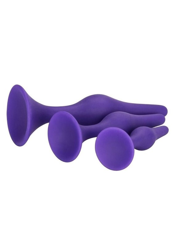Silicone Booty Call Anal Trainer Sex Toys Butt Plug Set of 3 gallery