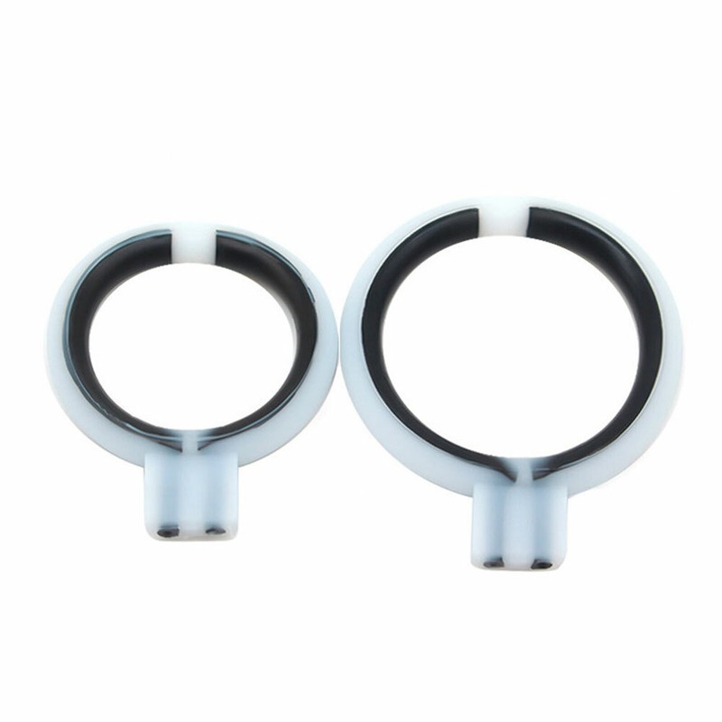 2PCS Shock Accessory E-stim Conductive Penis Massage Rings For Men US NEW++