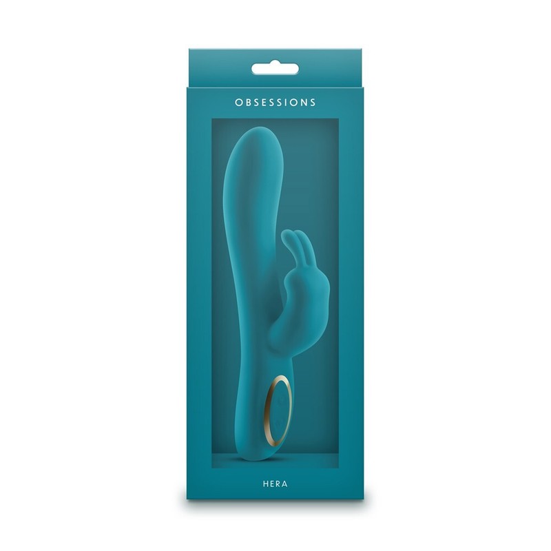 NS Novelties Obsessions Hera Dark Green – G-Spot Clitoral Rabbit Vibrator