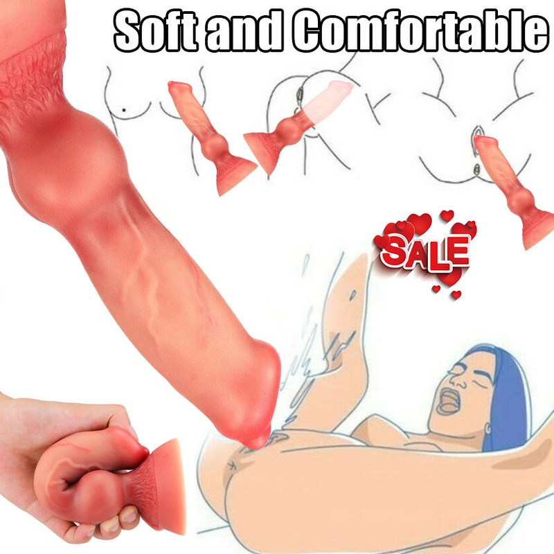 Realistic Huge Dildo Dong Realistic Penis Anal Plug G-spot Sex Toy Big ThicK gallery