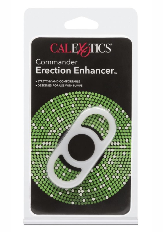 Commander Erection Enhancer Silicone Cock Ring – White