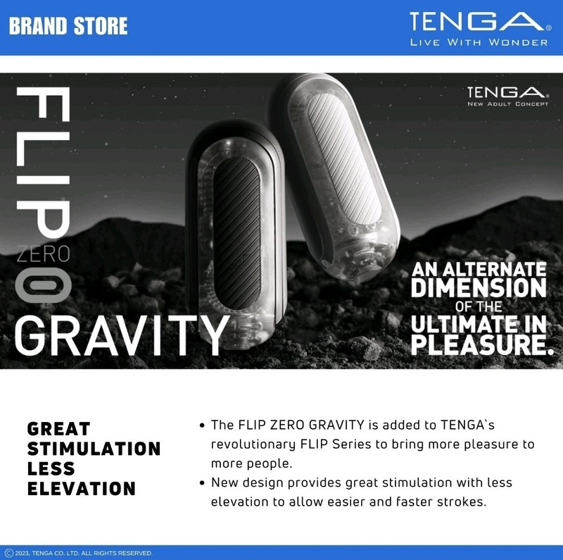 TENGA Flip Zero Gravity (white)Male Reusable Masturbator/Stroker & Lotion Bundle gallery