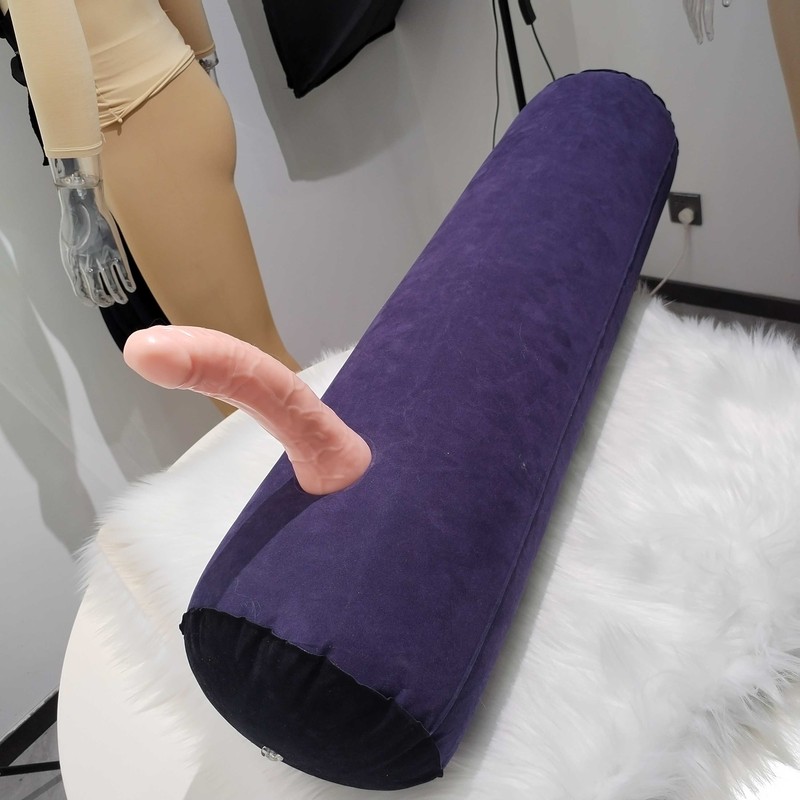 Vibrator Dildo Inflatable Sex Pillow with Hole Anal Butt Plug Sex Toys Bondage