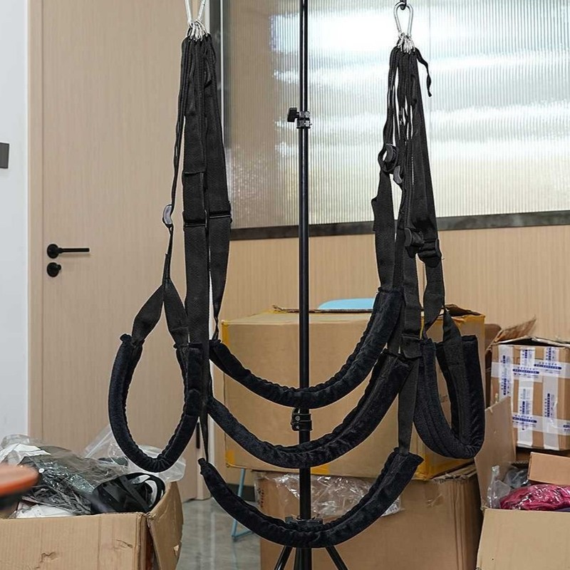 Bondage 360° Upgraded Sex Swing Sling with Seat 3 Straps Sex Toys BDSM Couples