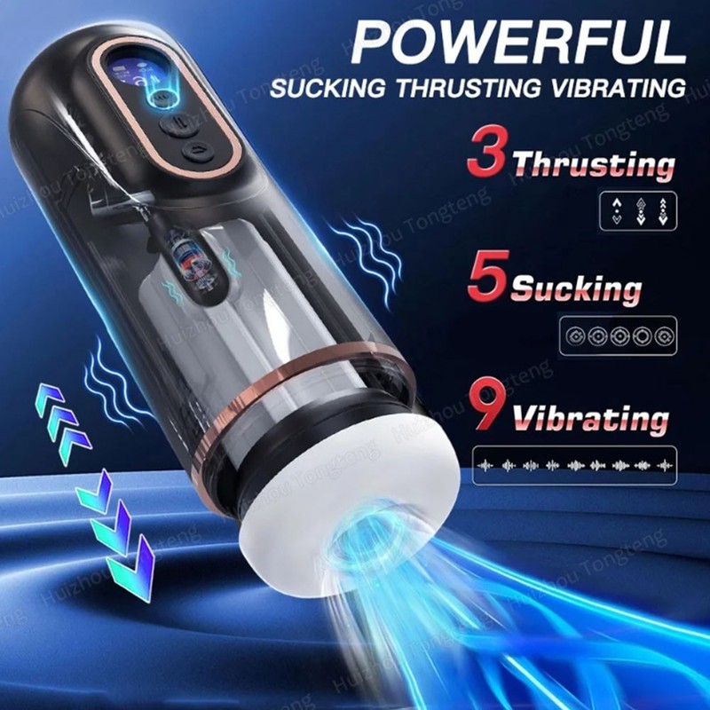 Male Masturbators Automatic Sucking Vibrating Cup Penis Sex Toy Masterbaters Men