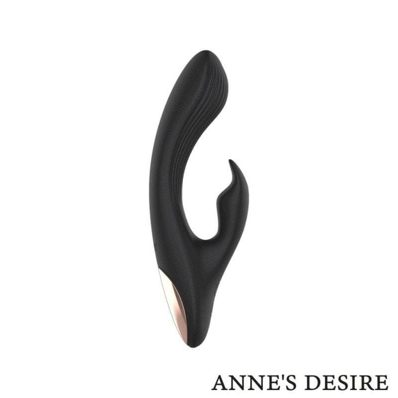 Anne&rsquo;S Desire – Rabbit Vibrator with Watchme Technology Black and Gold