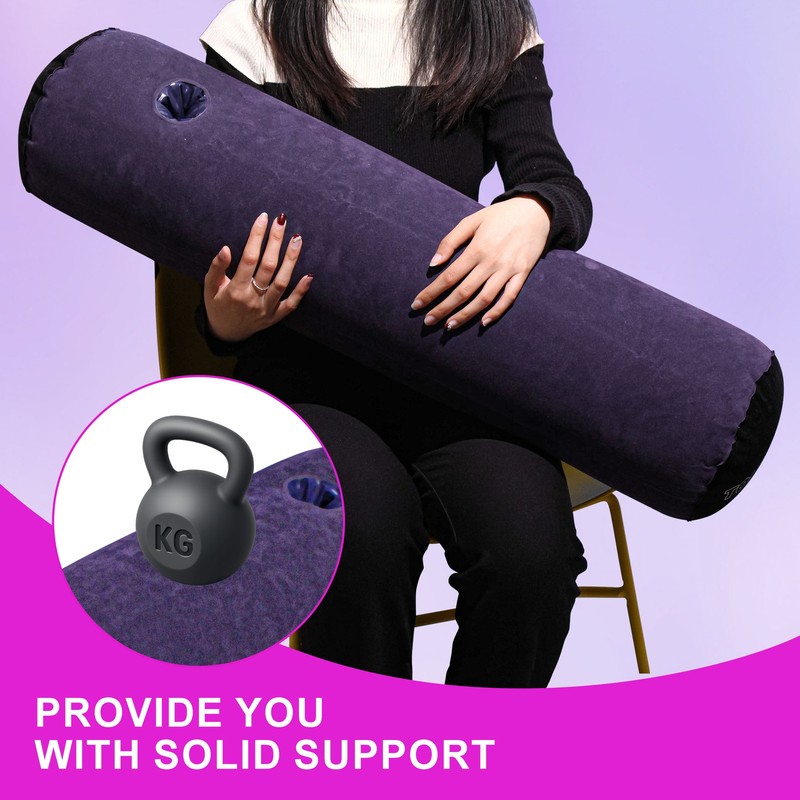 Inflatable Sex Pillow Riding Cylinder Cushion for Dildo Couples Pillow Love Aid