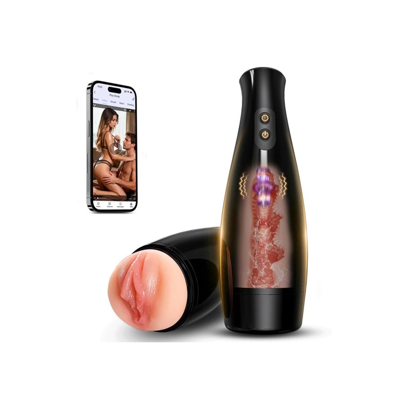 Automatic Male Masturbator Penis Pump Sex Toys for Men 7 Vibration Modes Mal...
