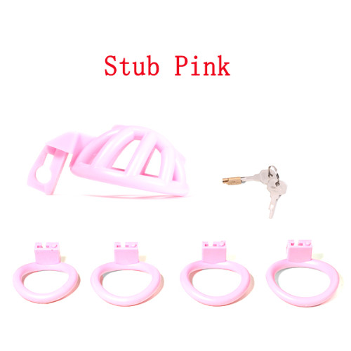 3 color 3Size Micro Stub Chastity Cage Pens Rings Locked Male chastity Device