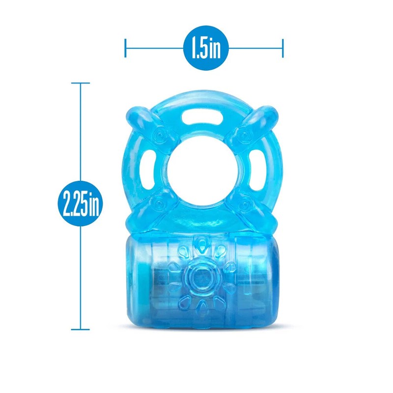 Rechargeable 5 Function Vibrating Penis Enhancing Couple Lover Cock Ring Sex Toy gallery