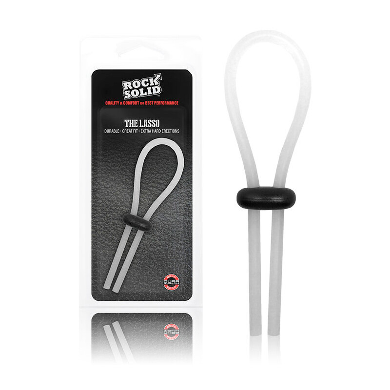 Rock Solid The Lasso Double Lock Adjustable Silicone Cock Tie Erection Enhancer