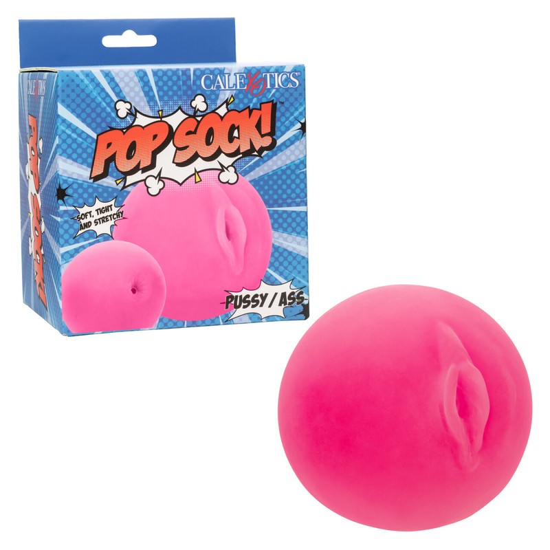 Pop Sock! Pussy Ass Dual Entry Open Ended Stroker Penis Sleeve Masturbator