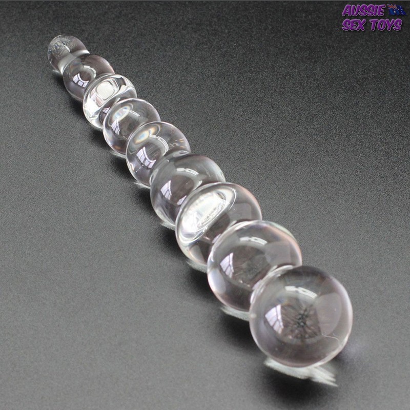 Crystal Glass Anal Beads Dildo Vaginal Anus Simulation Butt Plug Women Sex Toys gallery
