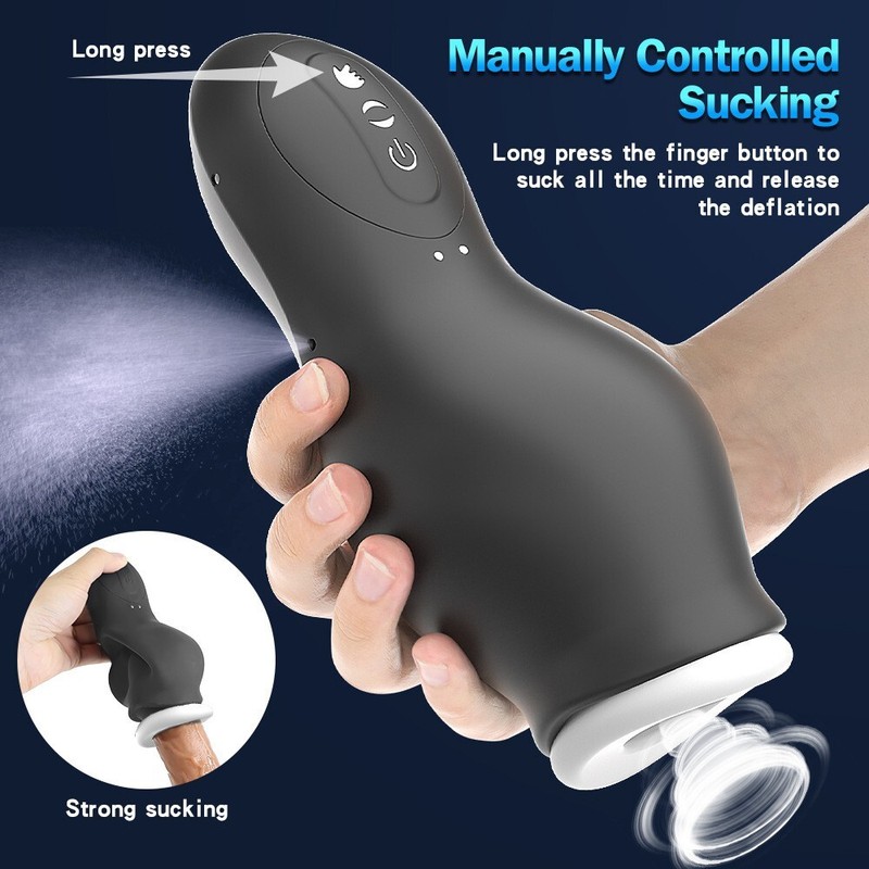 7 Sucking Vibrating Penis Head Massager Male Masturbator Glans Vibrator Sex-Toys gallery