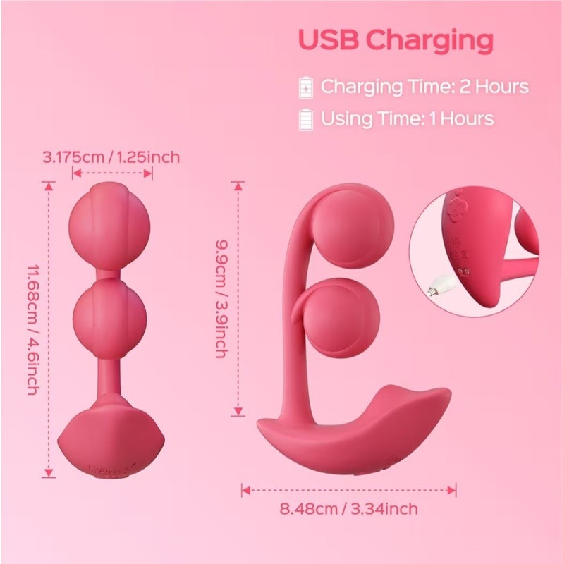 HoneyPlayBox Melody G spot Vibrator Couples Sex Toys, 3 in gallery