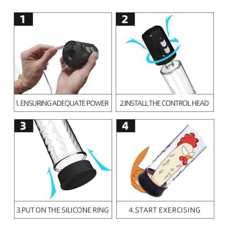 Vacuum Penis Enlargement Pump Suck Men Enhancer Penis Pump Automatic Masturbator gallery