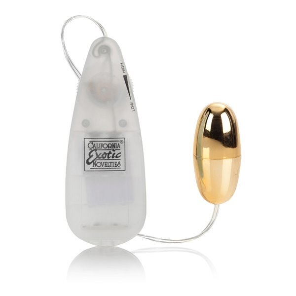 Pocket Exotics Vibrating Gold Bullet Clit Vibe Egg Vibrator Beginner Sex Toy