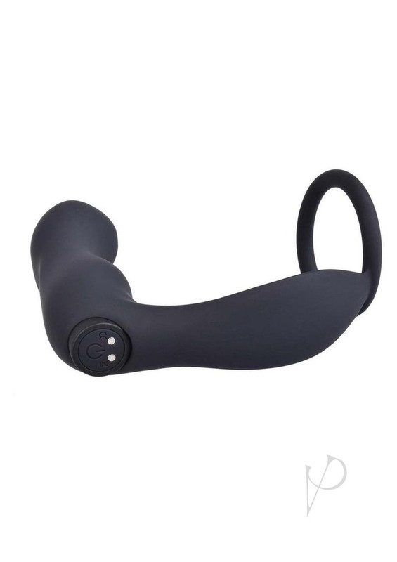 Ass-Sation Contoured Rechargeable Silicone Anal Plug Remote Control - Black gallery