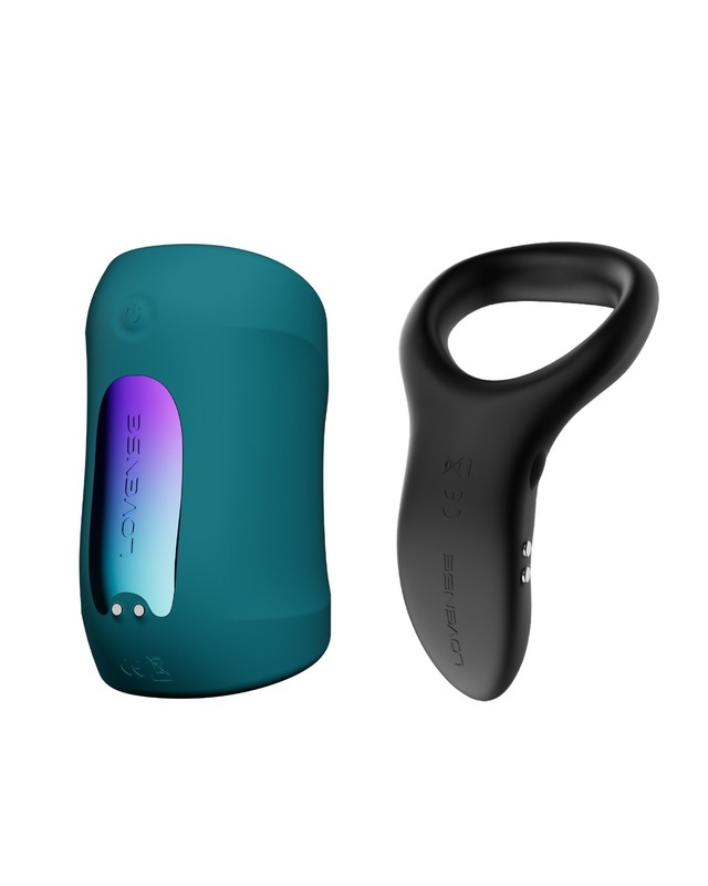 LOVENSE Gush 2 Automatic Male Masturbator+Diamo Vibrating Penis Ring Sex Toys