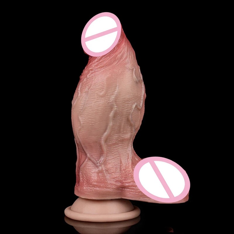 Realistic Dildo Lifelike Penis Enhanced Sensation Silicone Dick Enlarge Sex Toys gallery