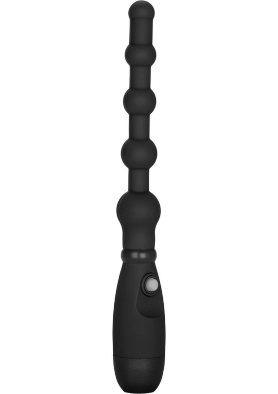Booty Call Booty Flexer Silicone Beaded Butt Plug - Black gallery