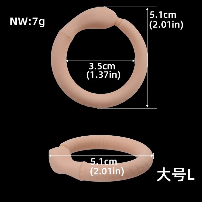 Reusable Penis Ring Silicone Cock Rings Bondage Dick Erection Lock Erotic Toys gallery