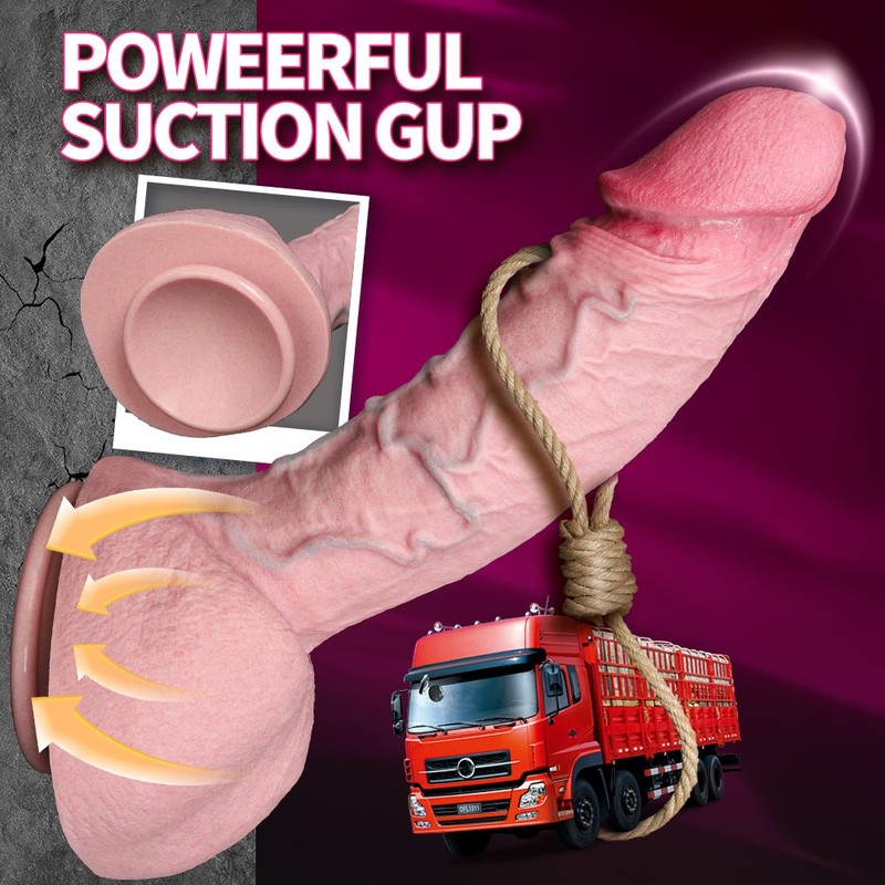 XXL Big Dildo Realistic Slicone Thick Dong Penis Suction Cup Anal Vagina Sex Toy gallery