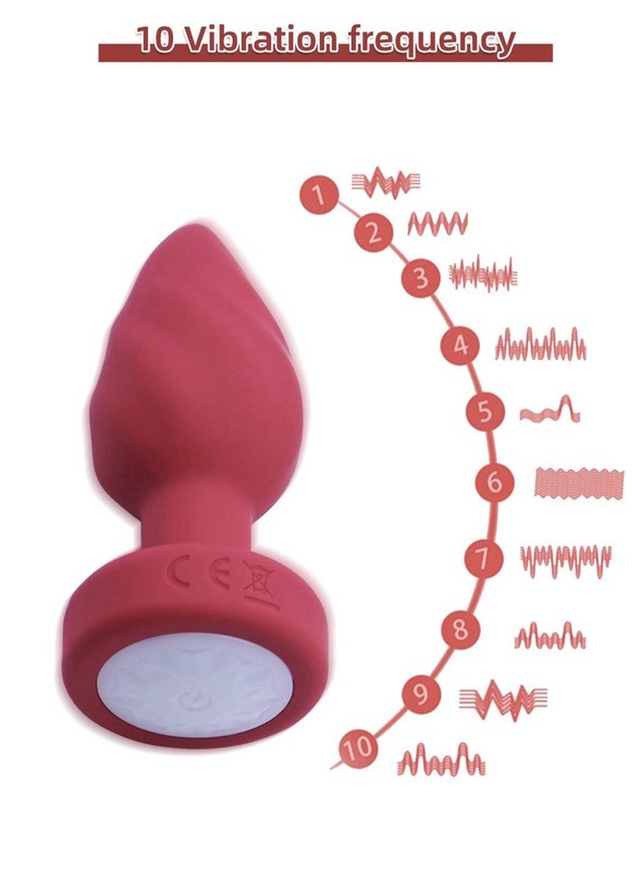 Anal Plug With Multicolor LED Lights Silicone Butt Plus Ring Remote gallery